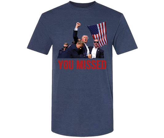 YOU MISSED TRUMP (Navy Blue)